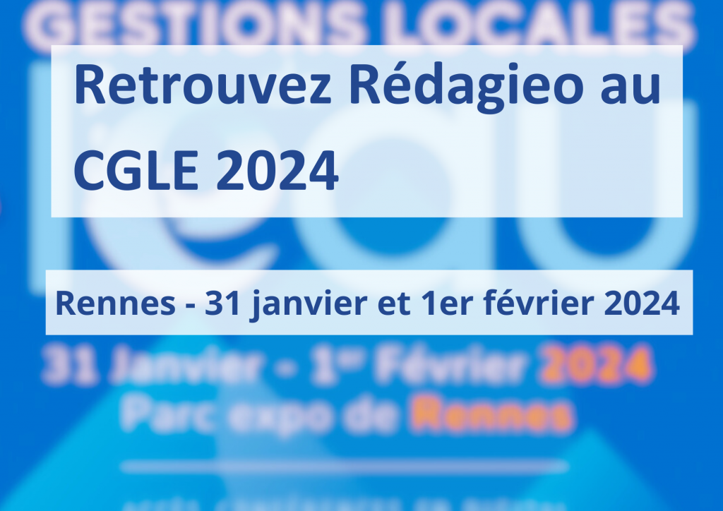 Retrouvez Rédagieo au CGLE 2024 à Rennes