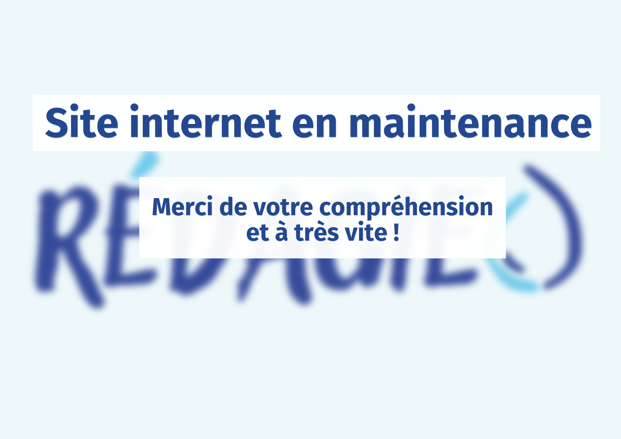 Site internet en maintenance
